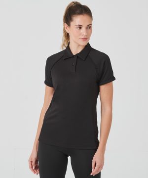 Women's piped performance polo t shirt